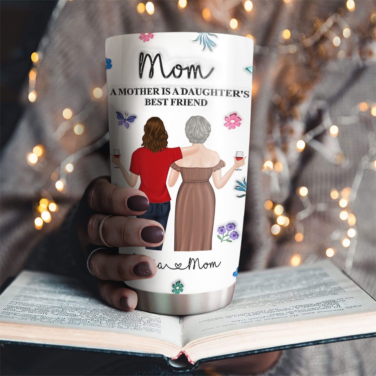 Love You More Than Words - Personalized Custom 3D Inflated Effect Tumbler
