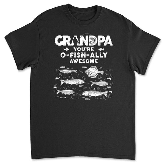 Dad Ofishally Awesome - Personalized Custom Shirt