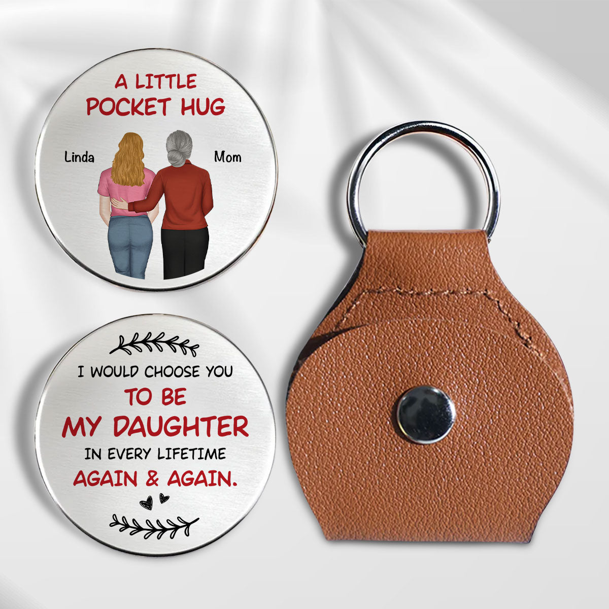 Again And Again - Personalized Custom Pocket Hug