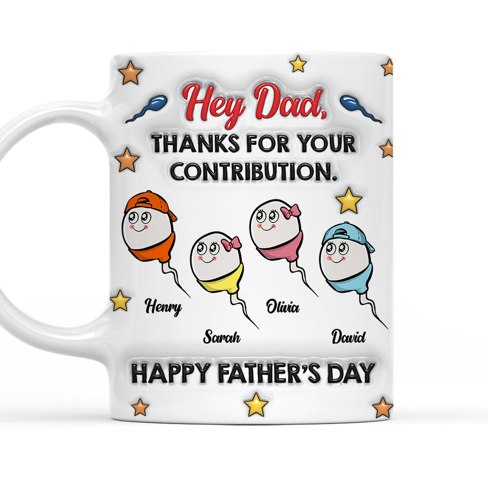 Thanks For Strong Swimmer Genes - Personalized Custom 3D Inflated Effect Mug