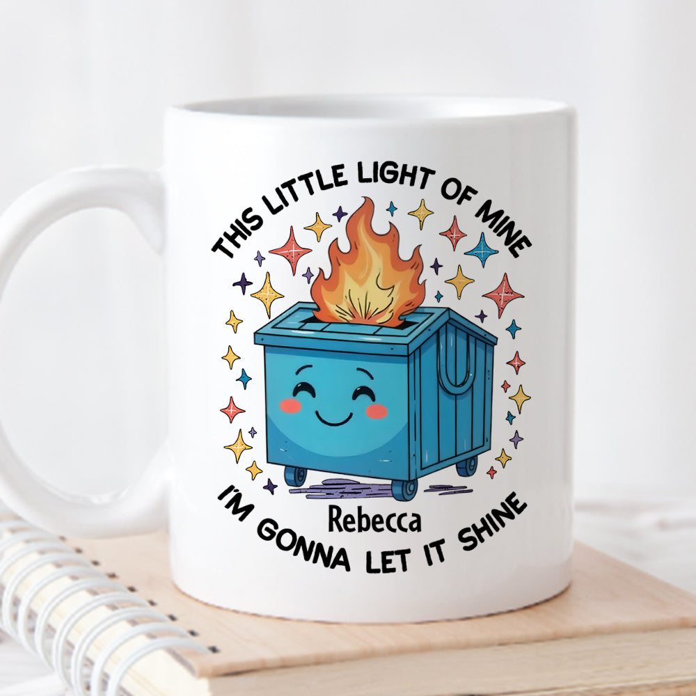 Dumpster On Fire - Personalized Custom Coffee Mug
