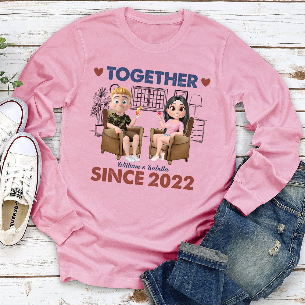 Together Since Husband Wife - Personalized Custom Shirt