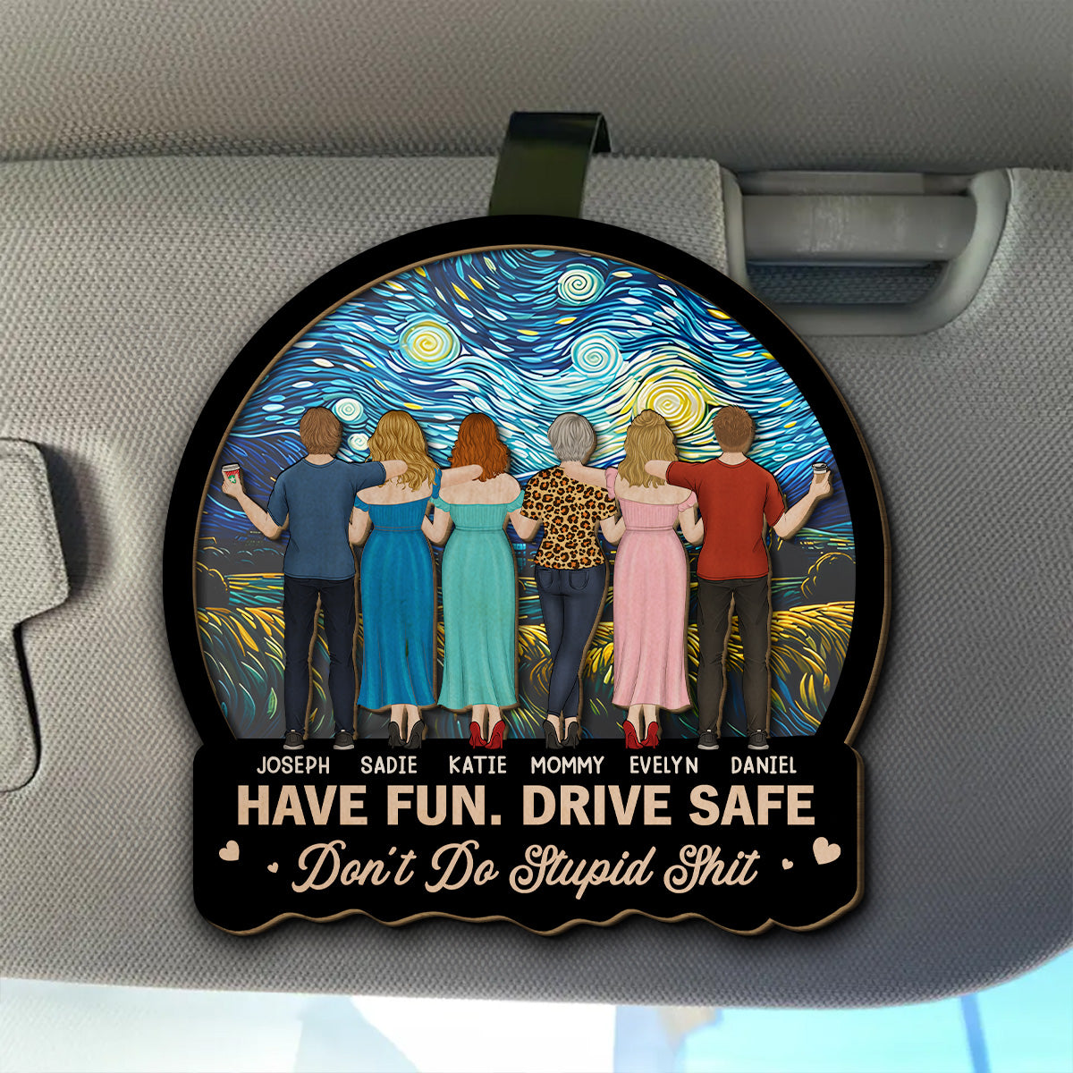 Have Fun Drive Safe Teens - Personalized Custom Car Visor Clip