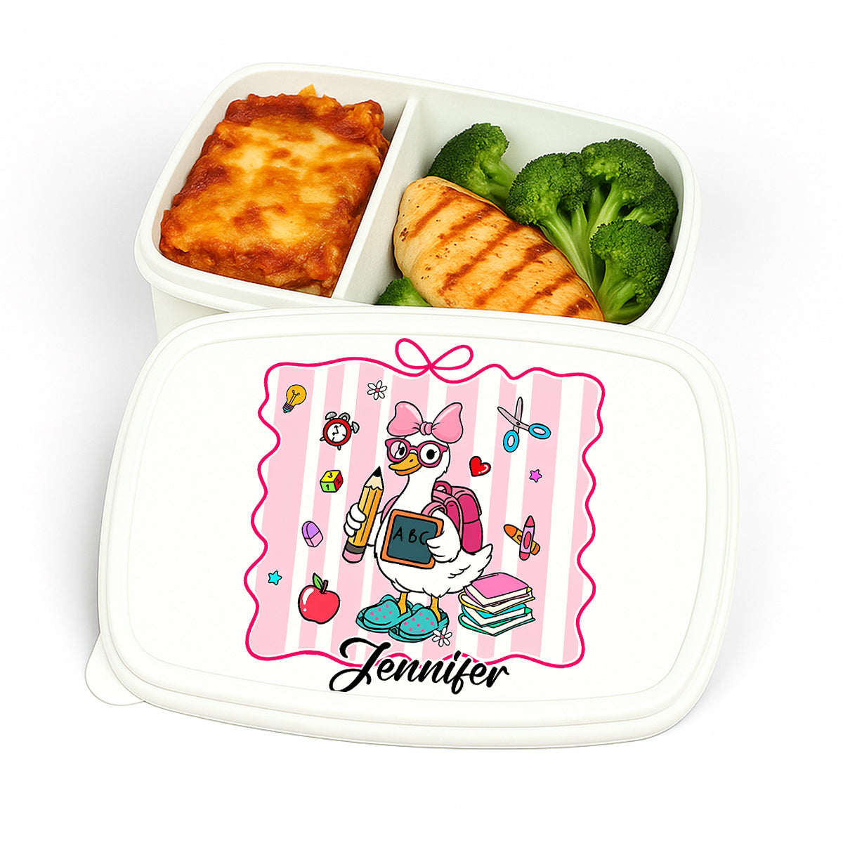Duck Ready For School - Personalized Custom Lunch Box