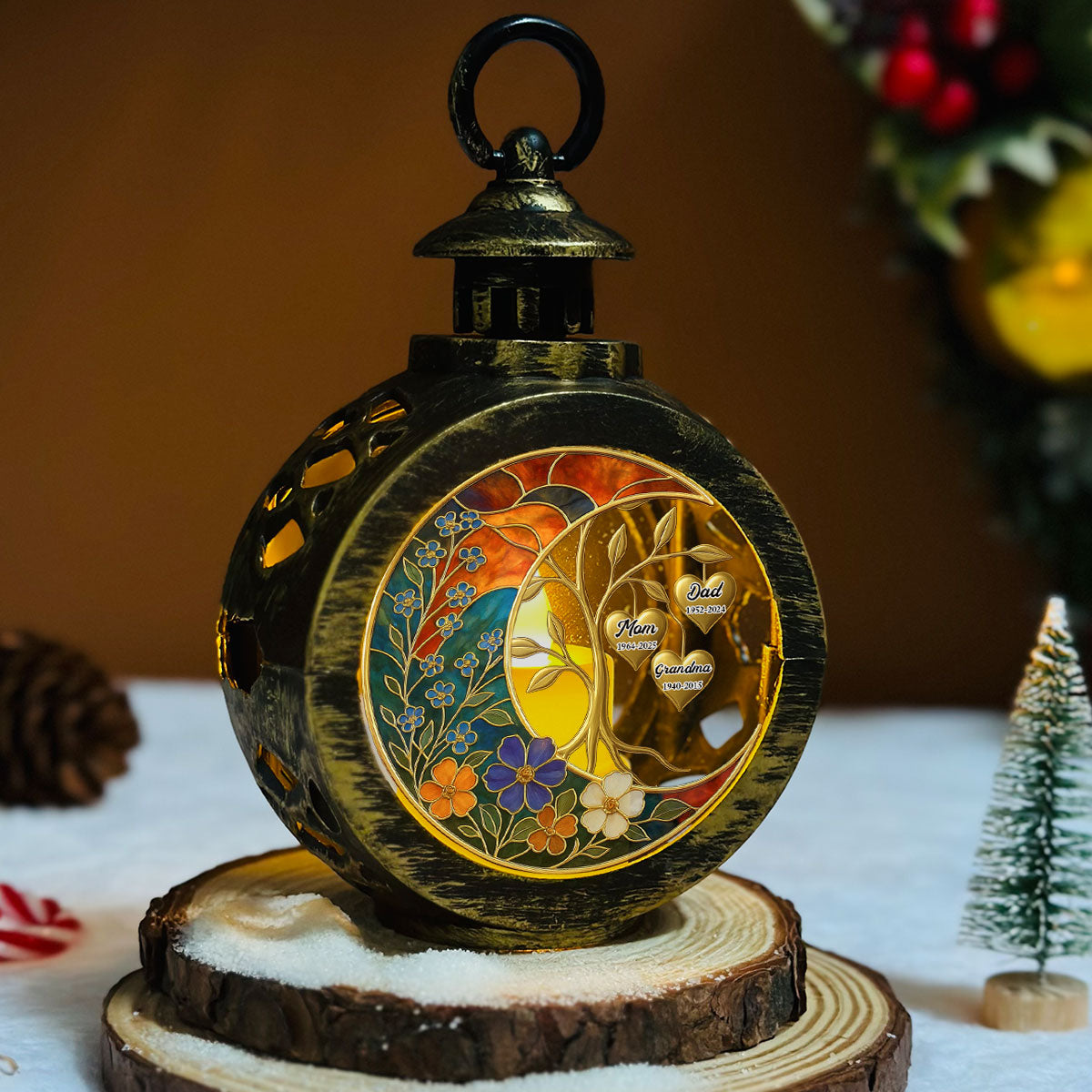 Always Miss You - Personalized Custom Christmas Lantern