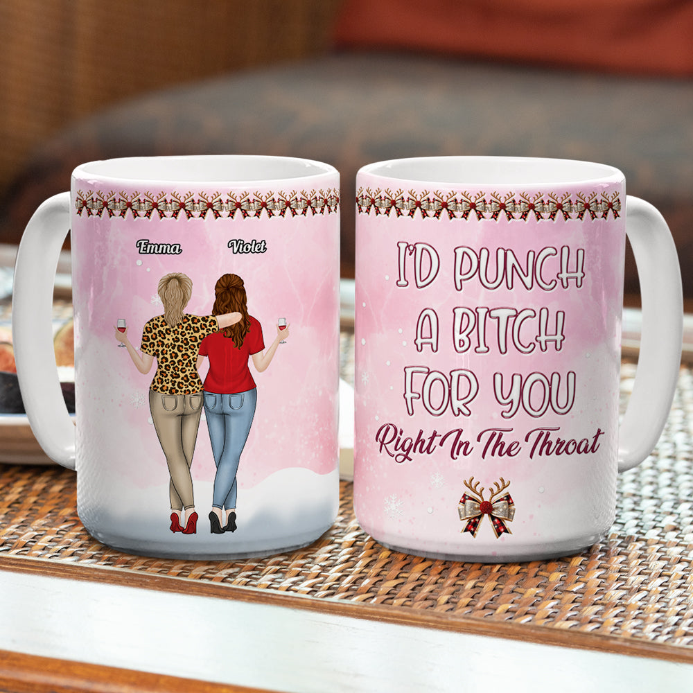 Punch Bitch For You - Personalized Custom 3D Inflated Effect Coffee Mug