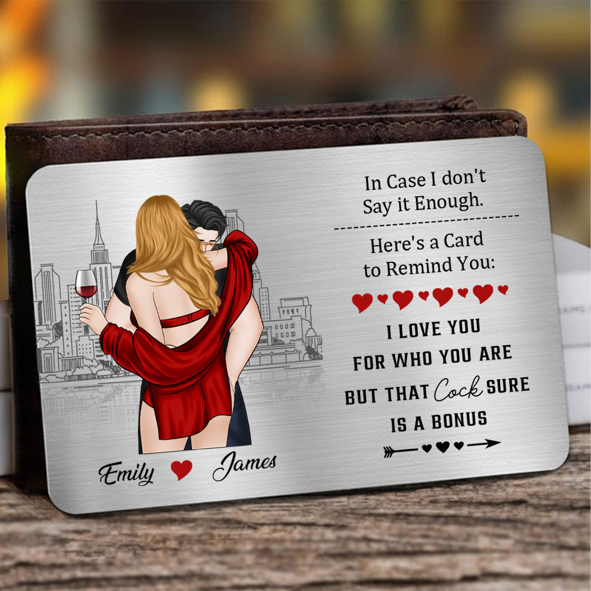 I Love You For Who You Are - Personalized Custom Wallet Card