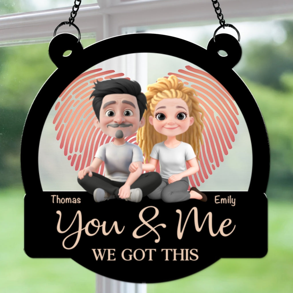 Annoying Each Other For Many Years - Personalized Custom Suncatcher