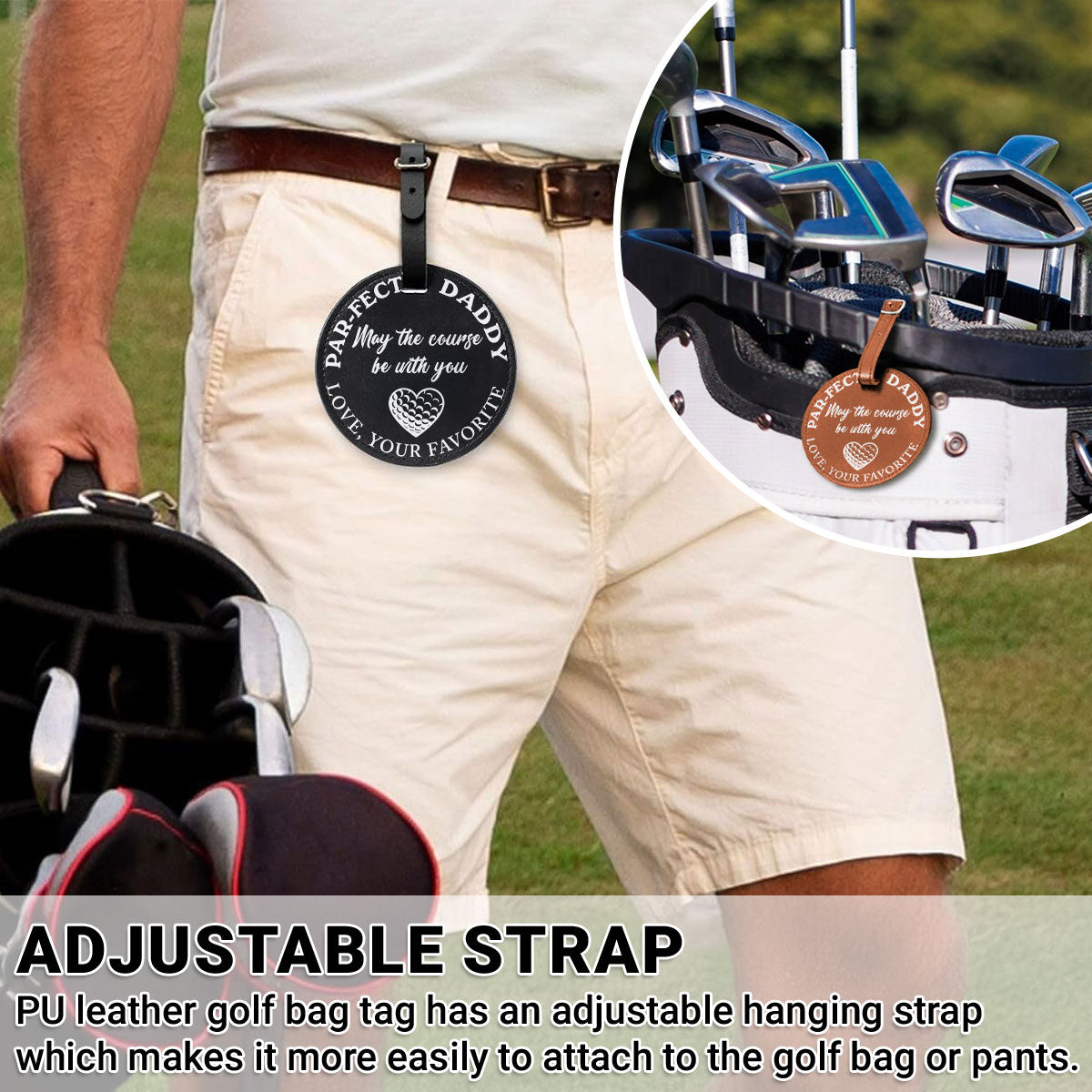 Par Fect Daddy - Personalized Custom Golf Tee Bag