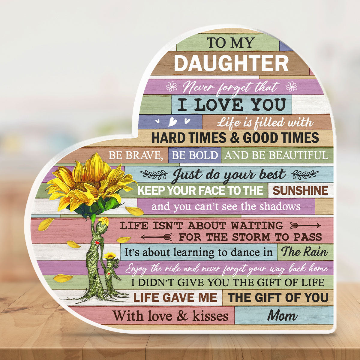 Life Gave Me The Gift Of You - Personalized Custom Acrylic Plaque