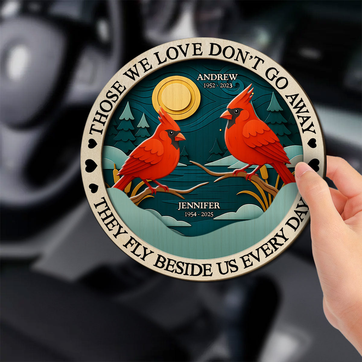 Never Gone From Me - Personalized Custom Car Visor Clip