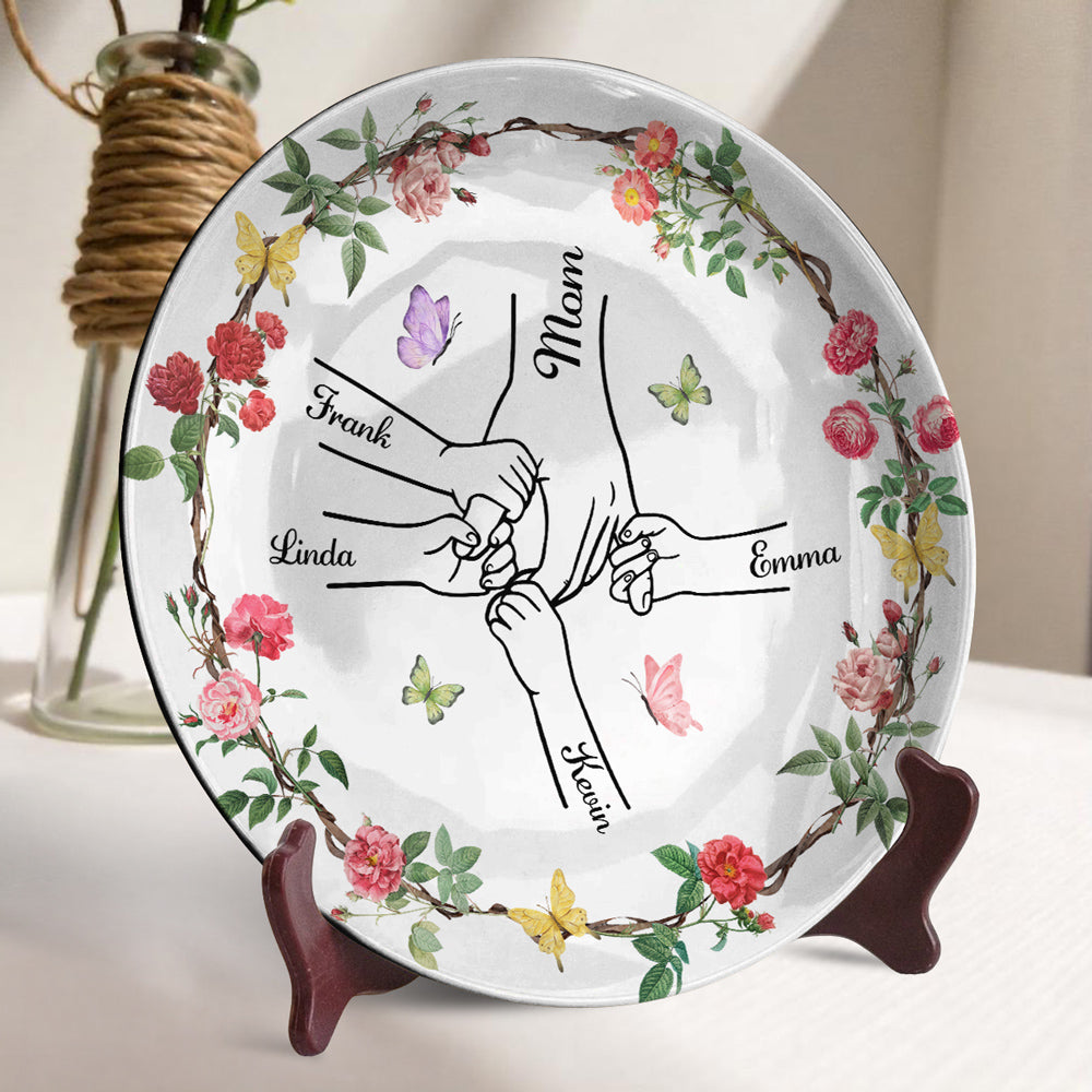 You Hold My Hand And My Heart - Personalized Custom Plate