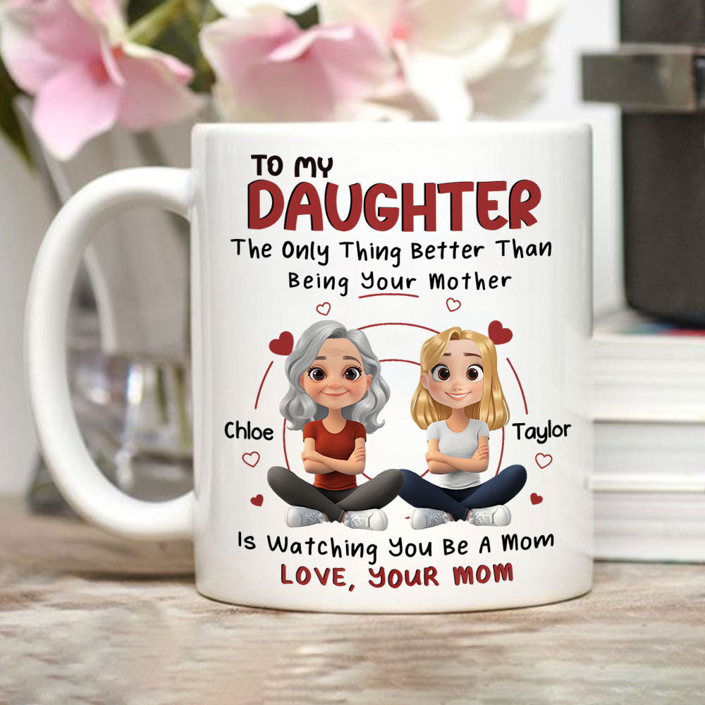 To My Lovely Daughter - Personalized Custom Coffee Mug