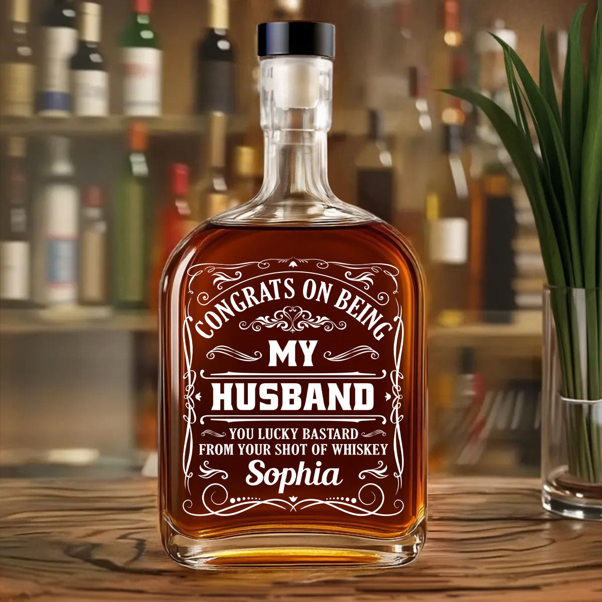 Being My Husband - Personalized Custom Spirits Decanter