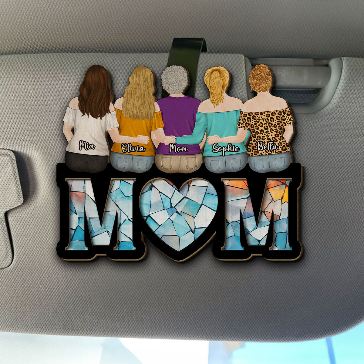 My Mom - Personalized Custom Car Visor Clip