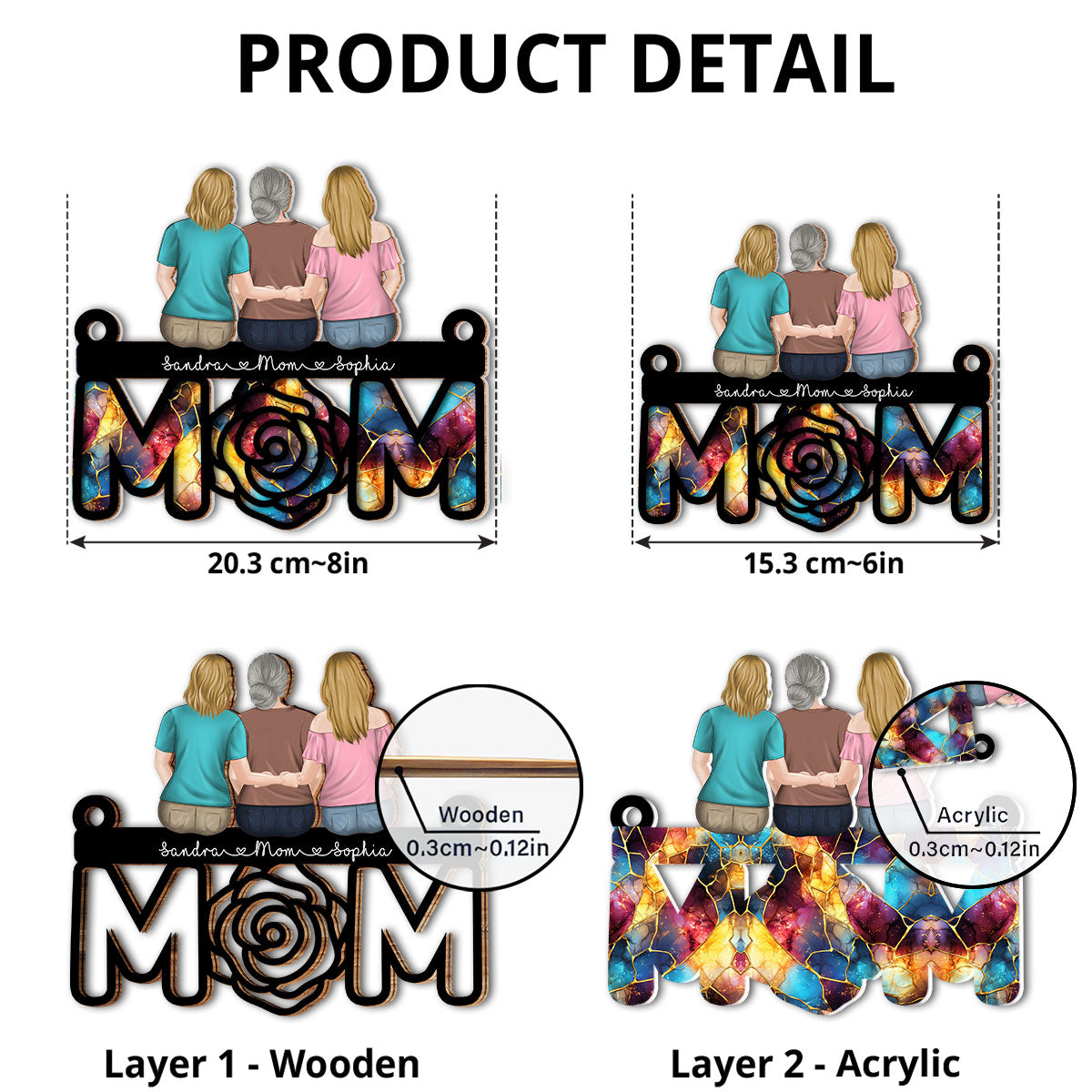 Gift For Mom  - Personalized Custom Suncatcher