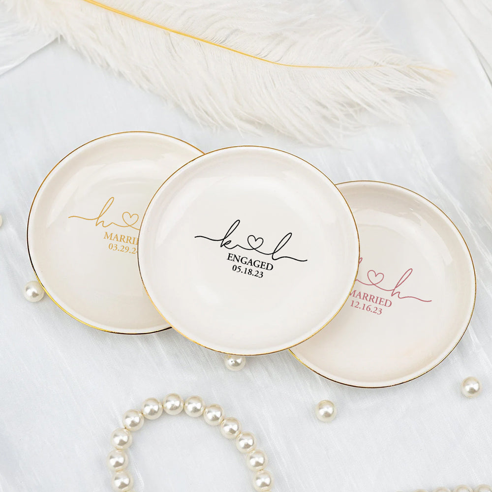 Still feels like we just got married - Personalized Custom Jewelry Dish