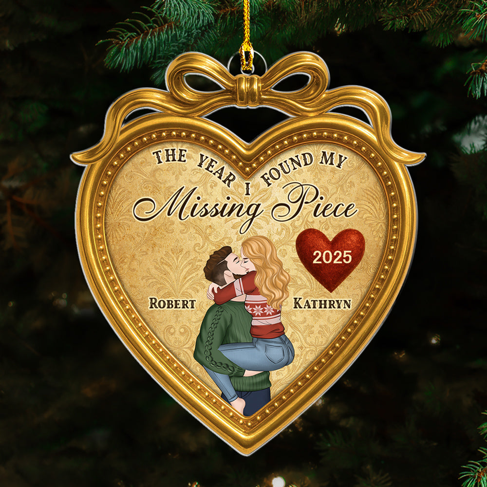 I Found My Missing Piece - Personalized Custom Acrylic Ornament