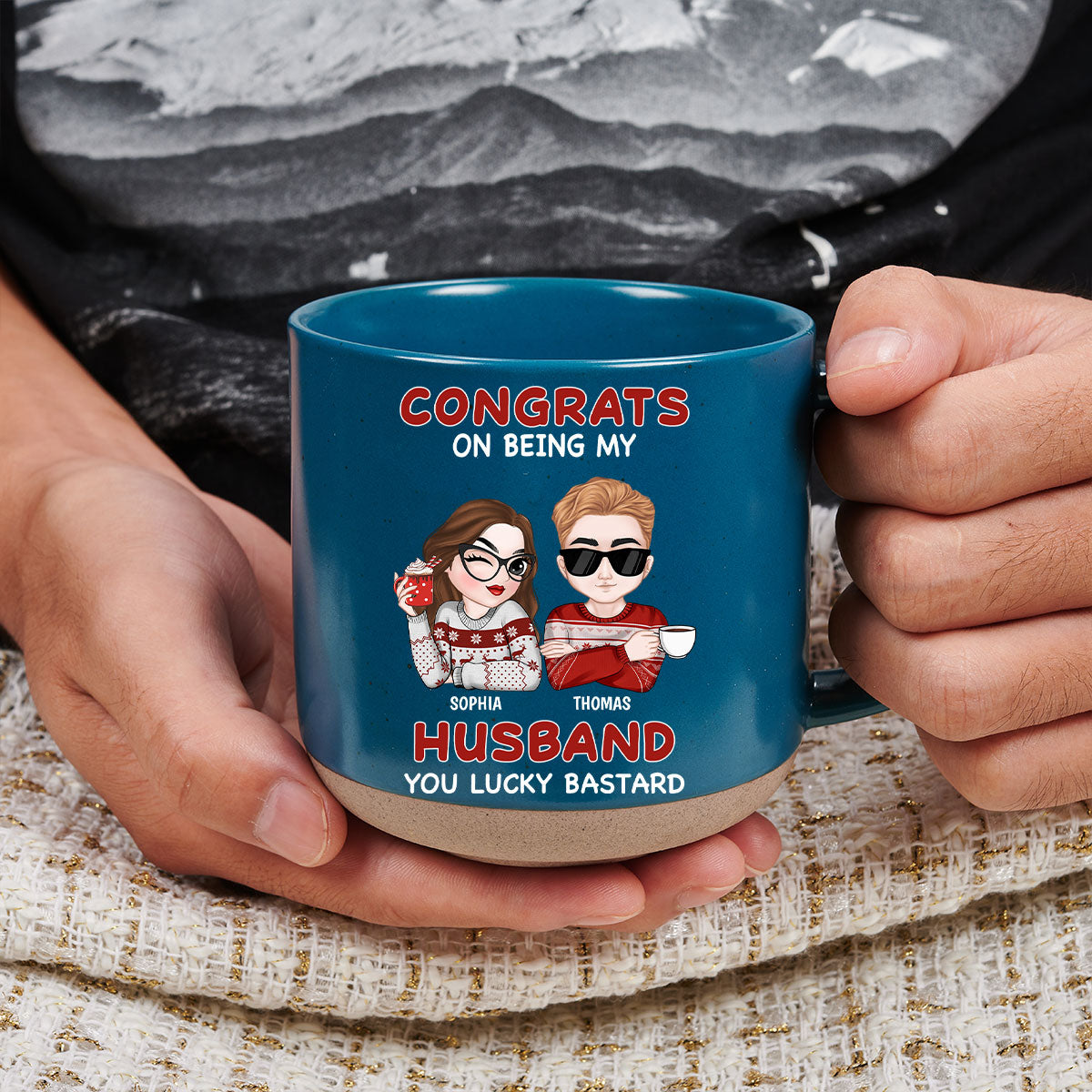 Love You Then - Personalized Custom Pottery Mug