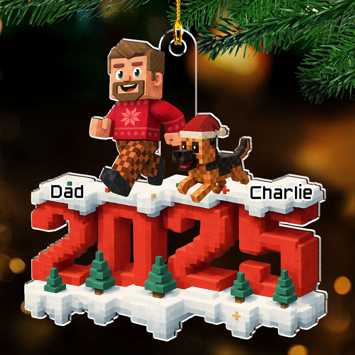 All Of Us In This Year - Personalized Custom 3D Effect Acrylic Ornament