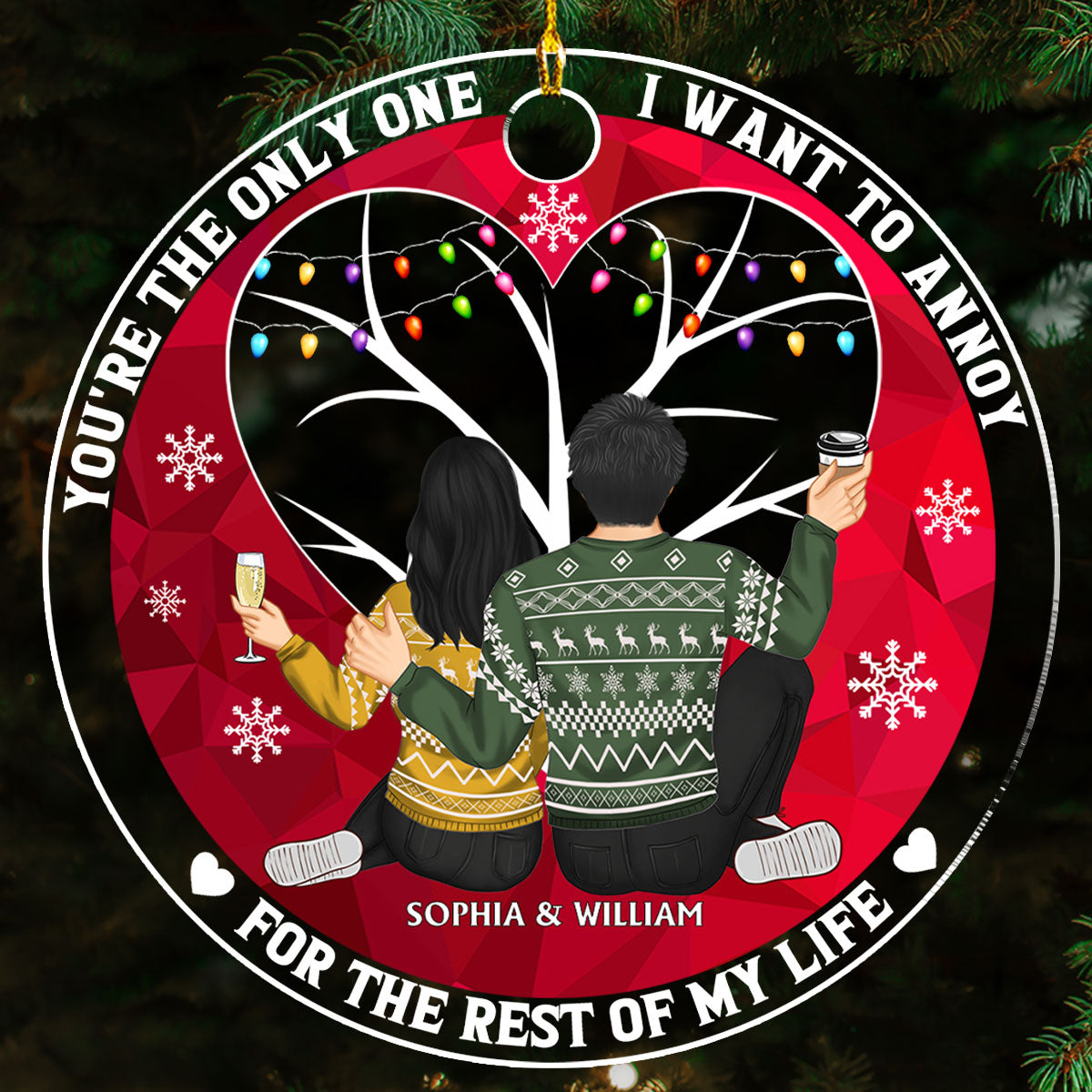 Of All The Weird Things - Personalized Custom Acrylic Ornament