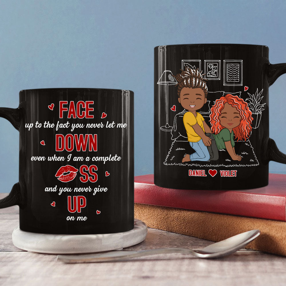 Face Up To - Personalized Custom Coffee Mug