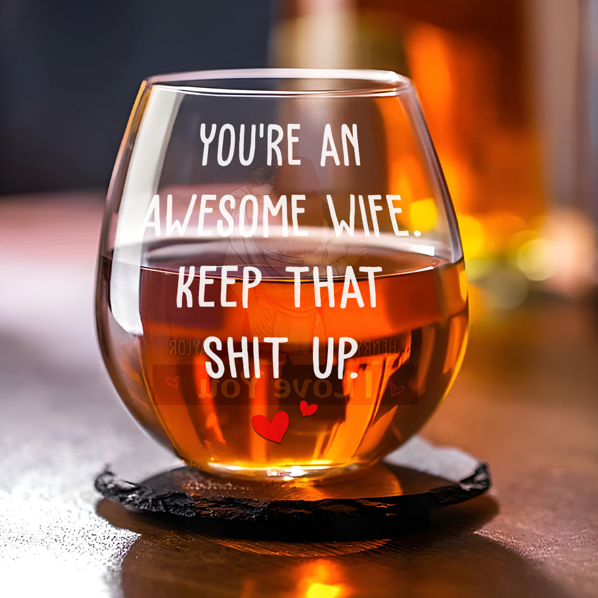 Keep That Shit Up Baby - Personalized Custom Wine Glass