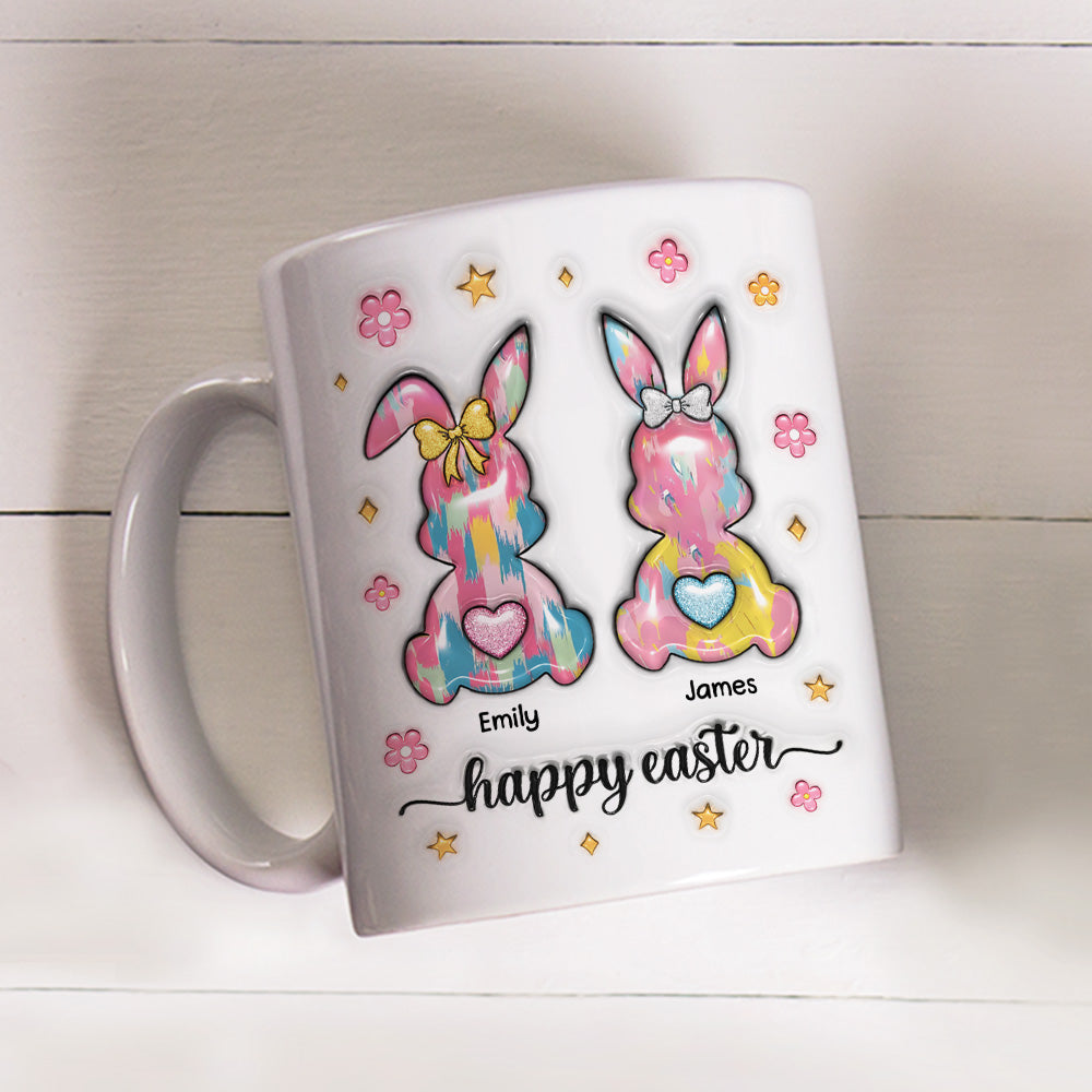 Bunny Love - Personalized Custom 3D Inflated Effect Mug