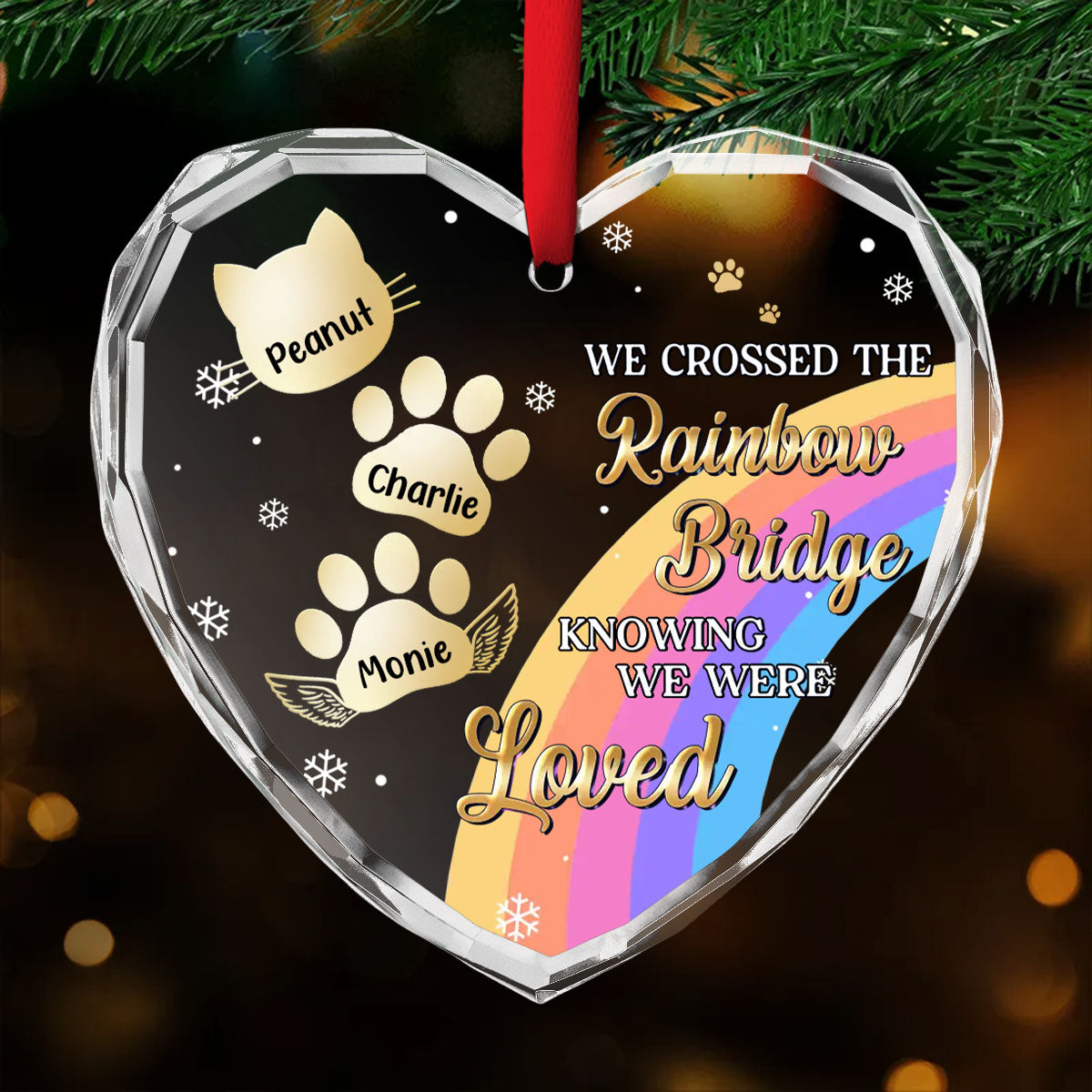 I Was Loved - Personalized Custom Glass Ornament