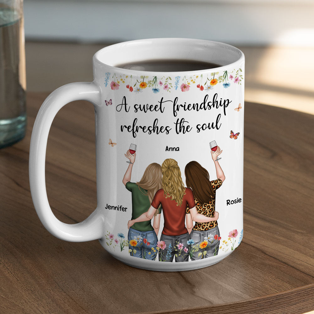 Refreshes The Soul - Personalized Custom Coffee Mug