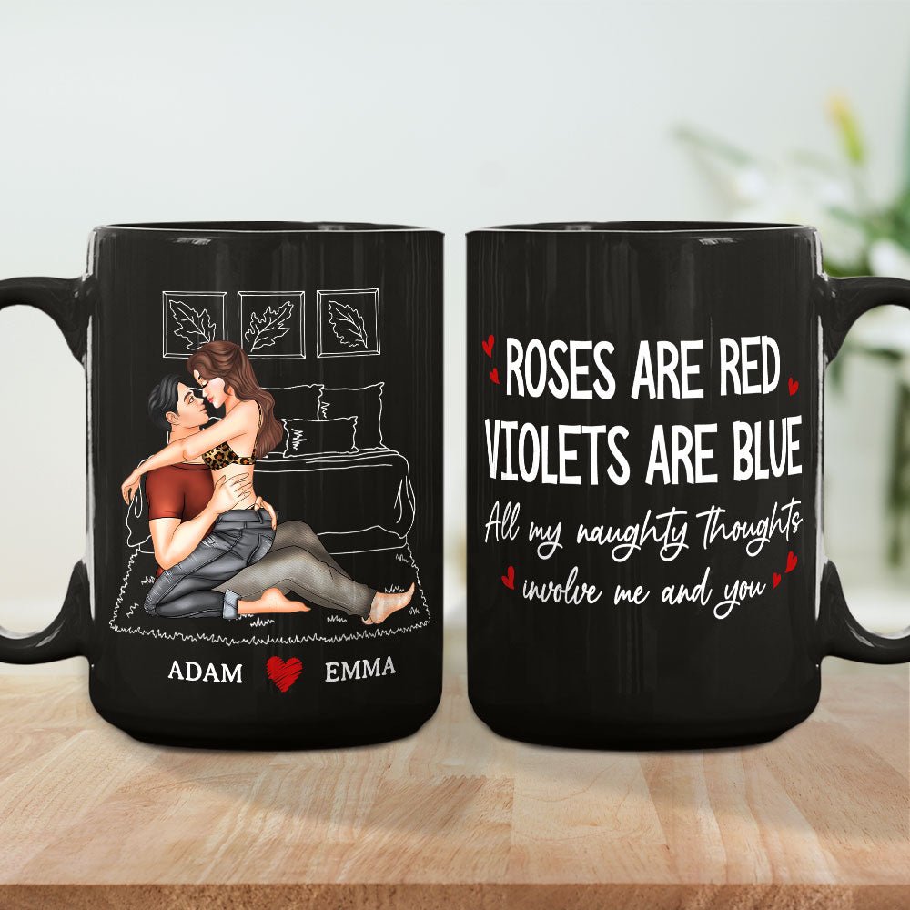 All My Naughty Thoughts - Personalized Custom Coffee Mug