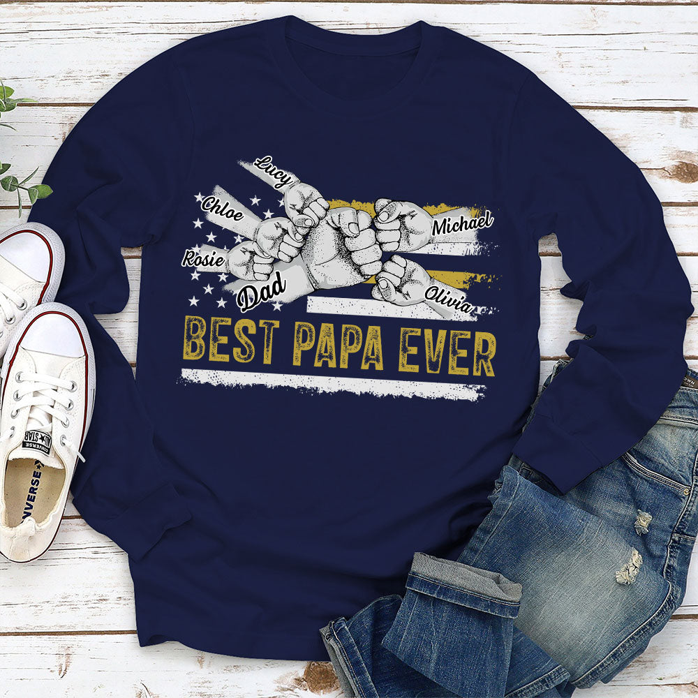 To The Best Dad - Personalized Custom Shirt