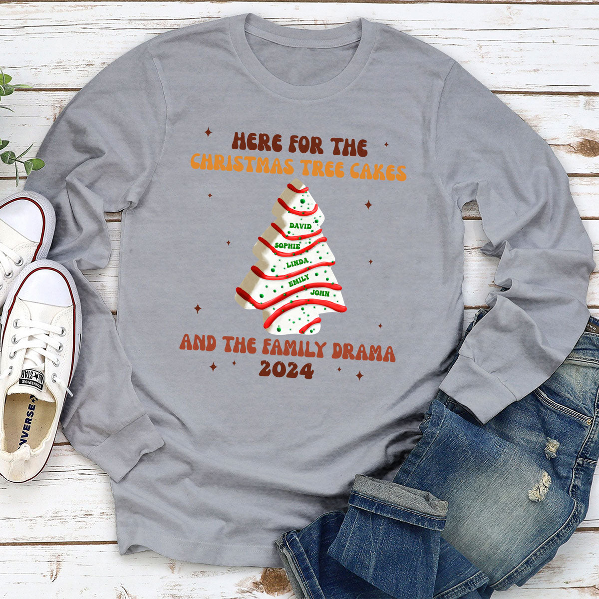 Christmas Tree Cakes And Family Drama - Personalized Custom Shirt