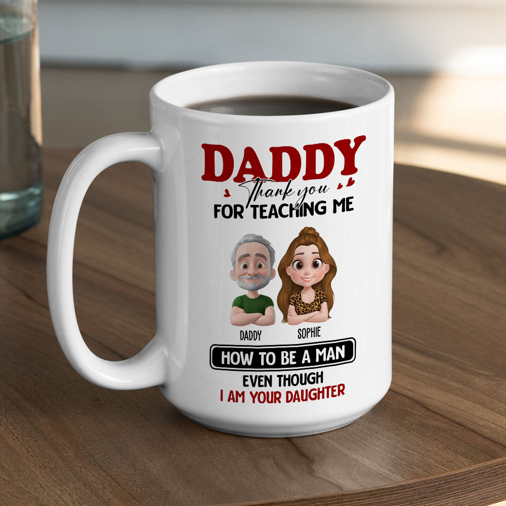 You Taught Me To Lead - Personalized Custom Coffee Mug