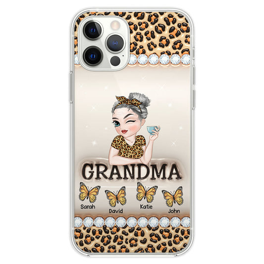 Grandma And Kids - Personalized Custom 3D Inflated Effect Phone Case