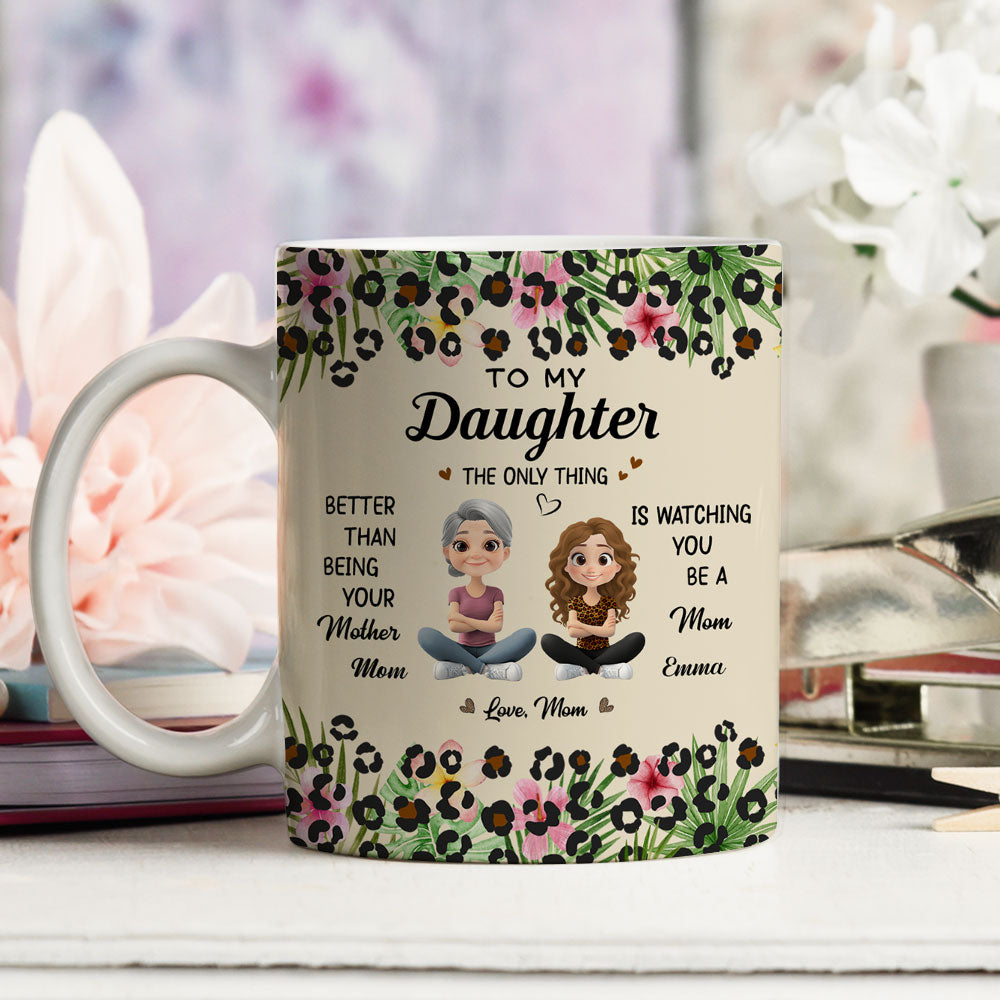 To My Daughter I Love You - Personalized Custom Coffee Mug