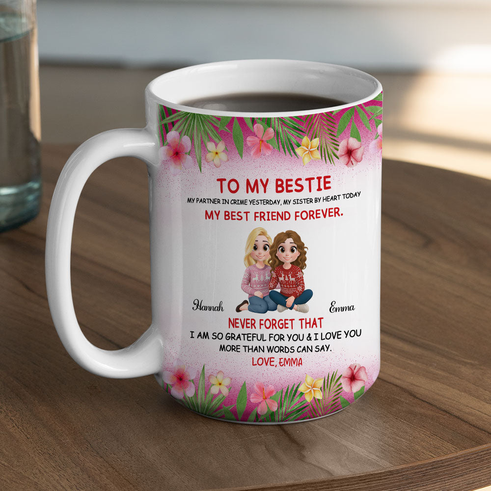My Partner In Crime Yesterday - Personalized Custom Coffee Mug