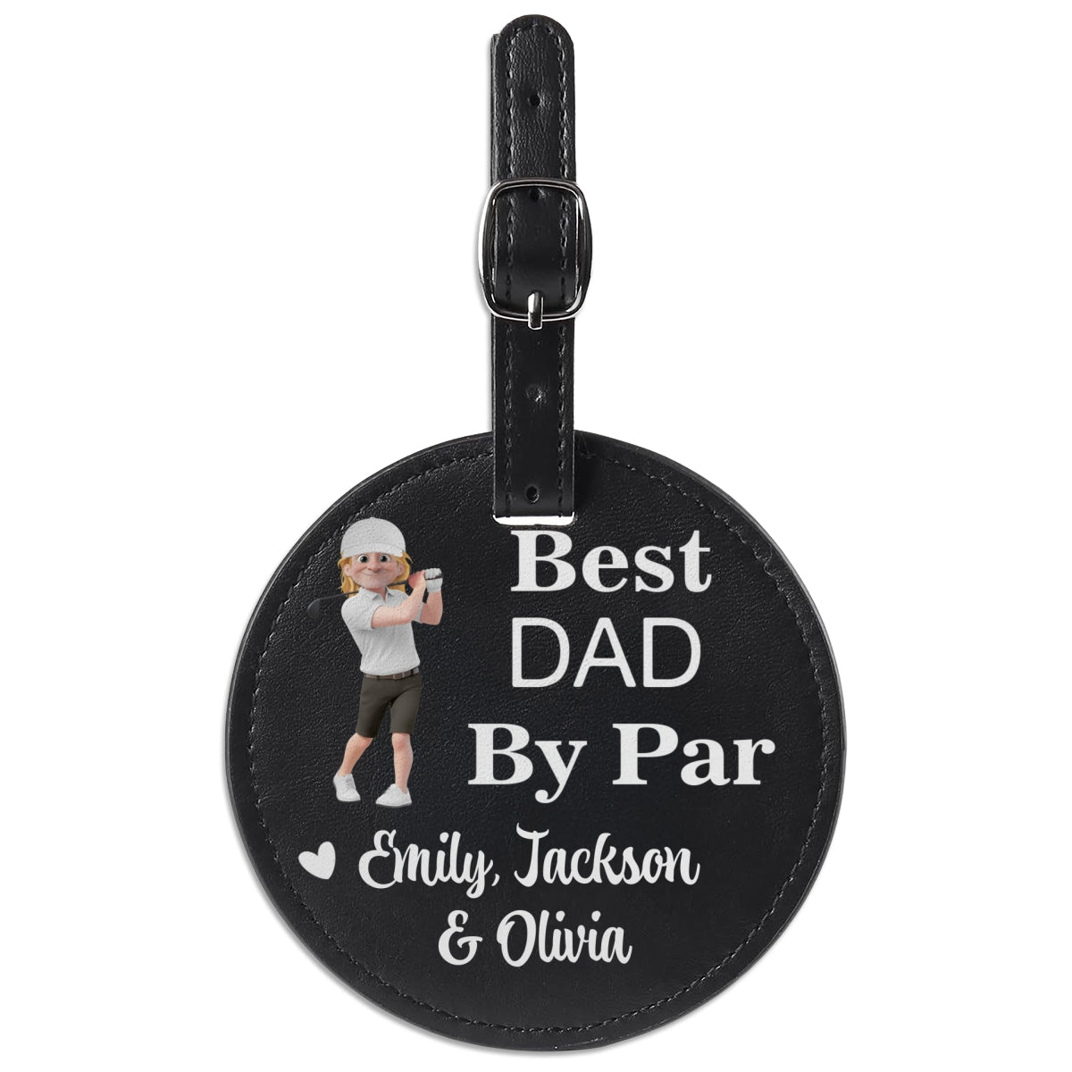 Best Daddy By Par - Personalized Custom Golf Tee Bag