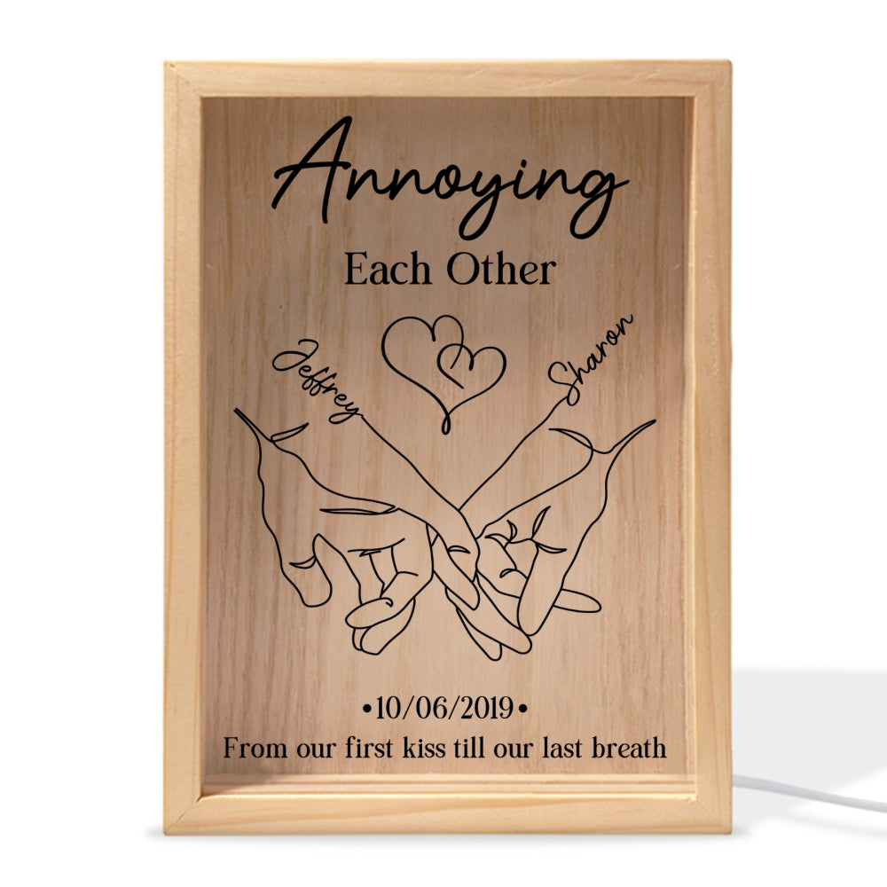 Annoying Each Other Forever Couple - Personalized Custom Frame Light Box