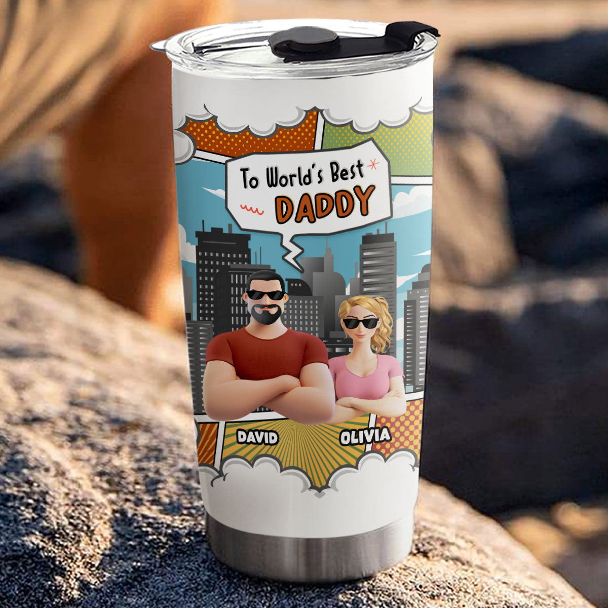 To Worlds Best Daddy - Personalized Custom Tumbler