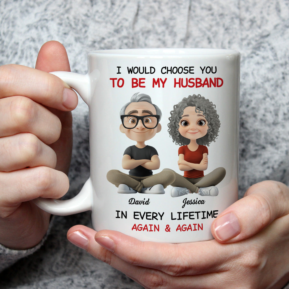 Always Choose You My Husband - Personalized Custom Coffee Mug