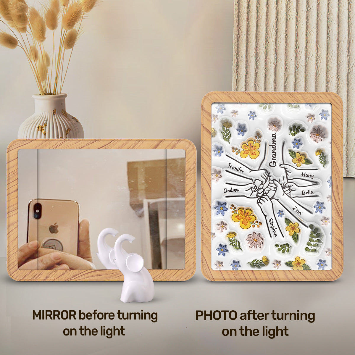 Hold Our Hand - Personalized Custom Magic Mirror