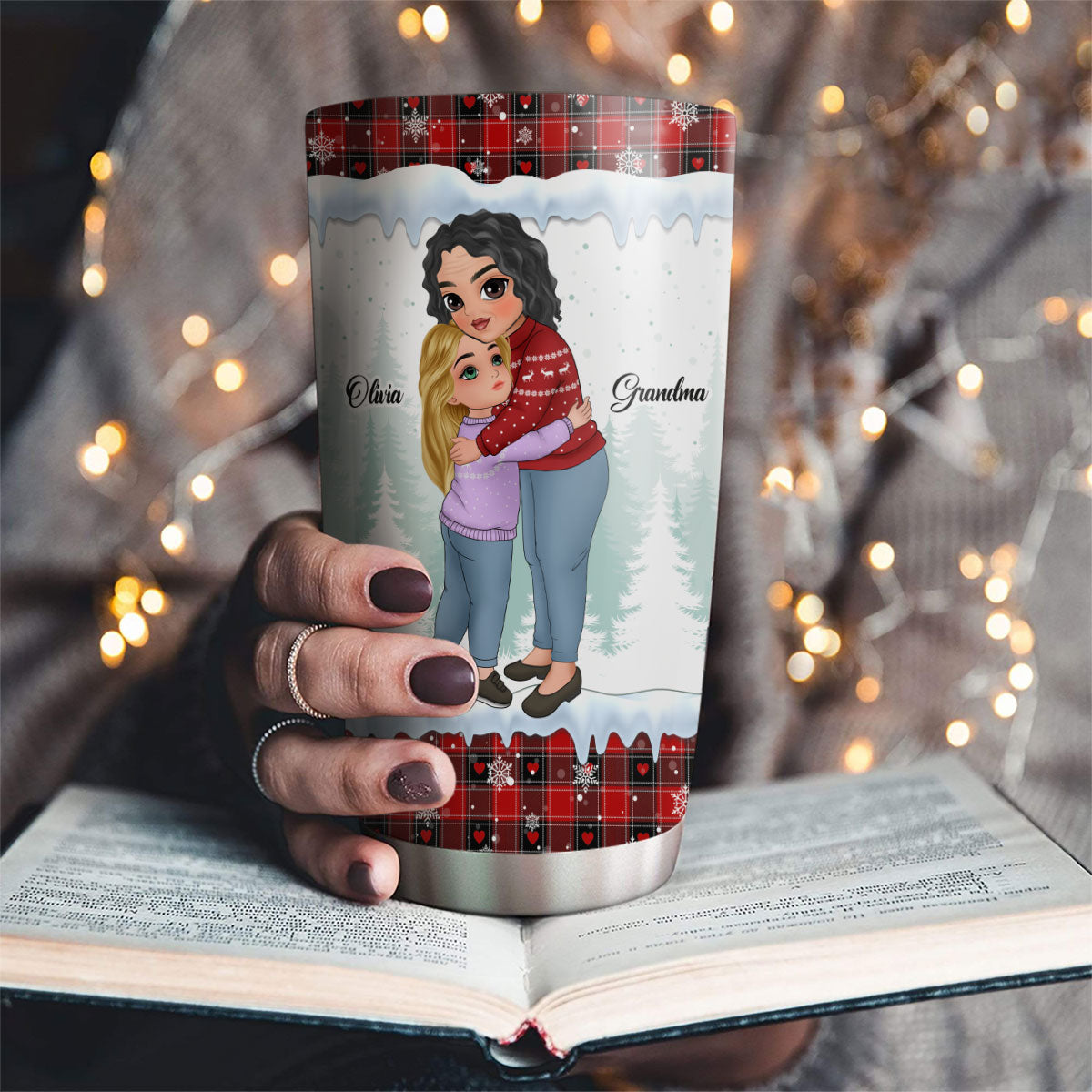 Grandma And Granddaughter - Personalized Custom Tumbler