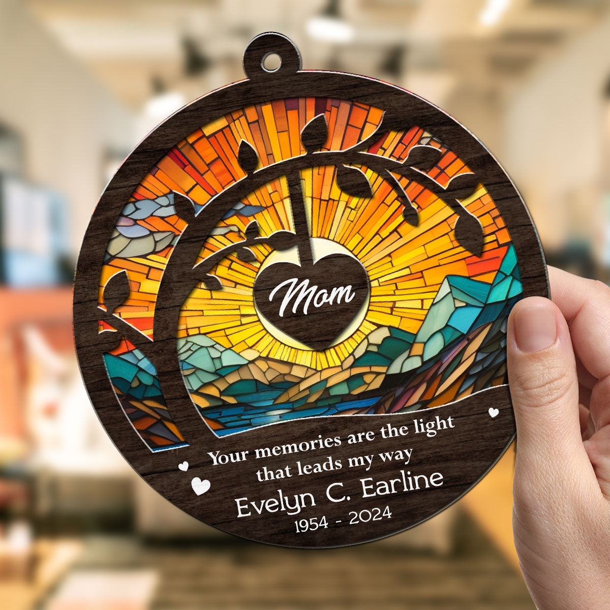 Your Memories Are The Light - Personalized Custom Suncatcher