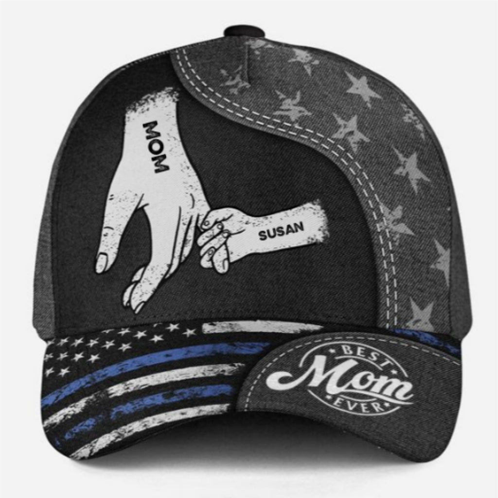 The Power Of Mom Comes From Love - Personalized Custom Classic Cap