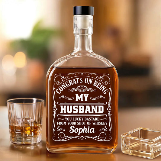 Being My Husband - Personalized Custom Spirits Decanter