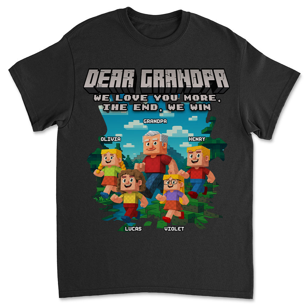 Dear Papa We Love You - Personalized Custom Shirt