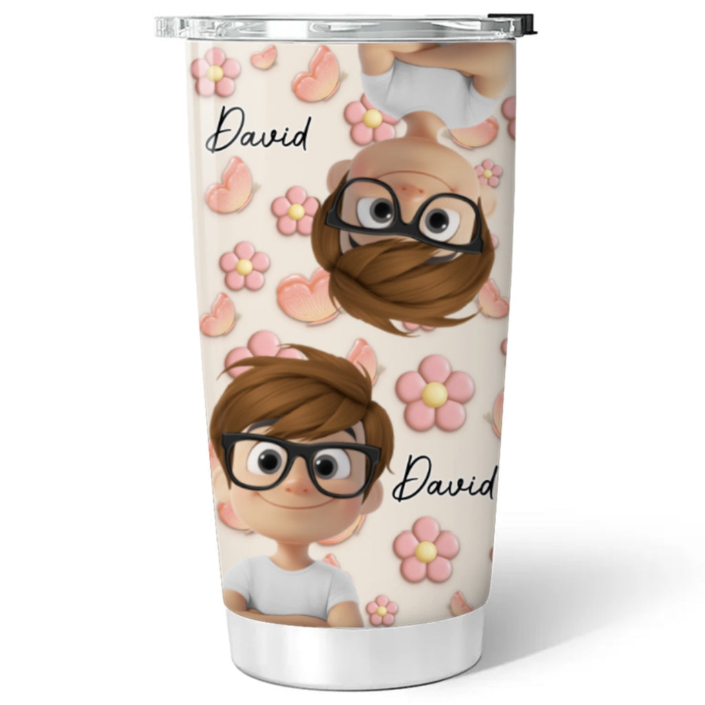 Kids Make Life Grand - Personalized Custom 3D Effect Tumbler