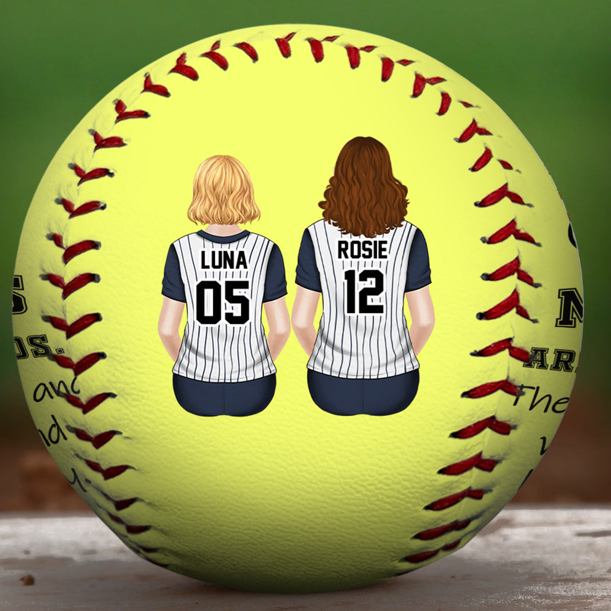 Baseball Moms Are True Friends - Personalized Custom Baseball