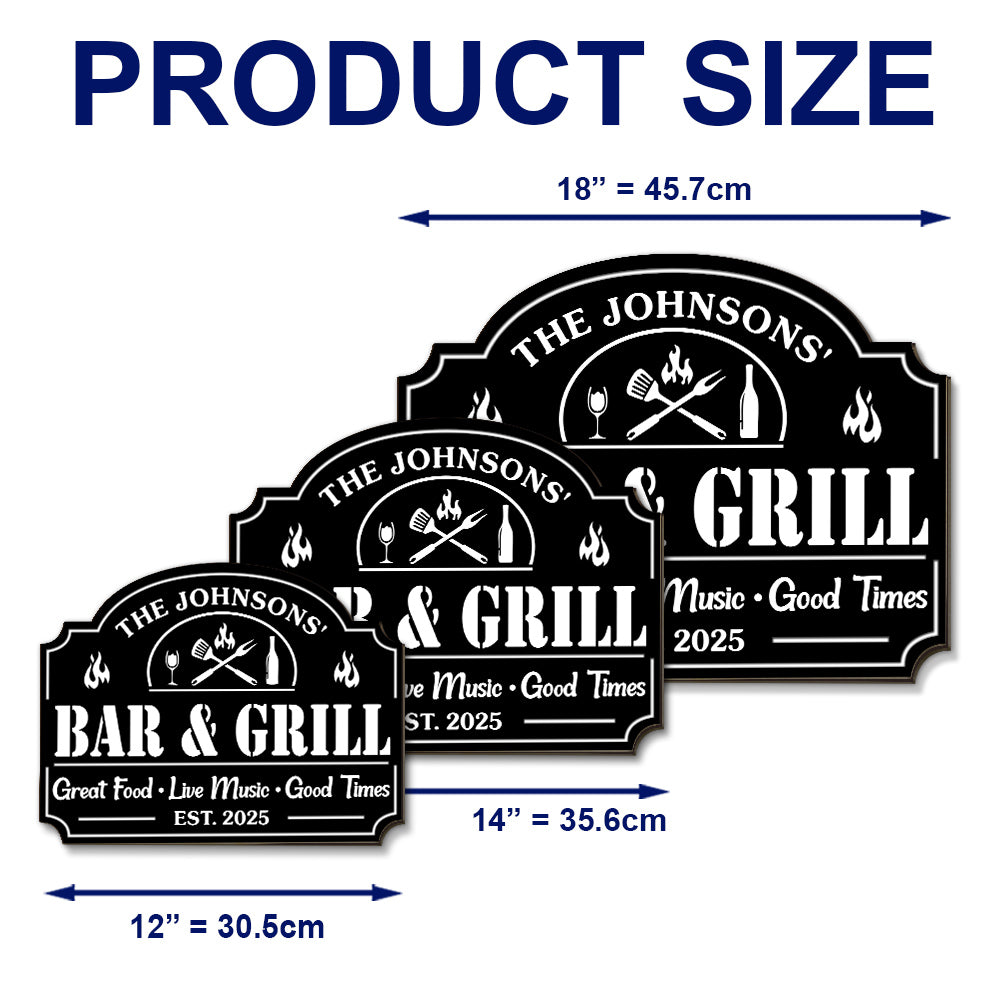 Great Time At Backyard - Personalized Custom Wood Sign